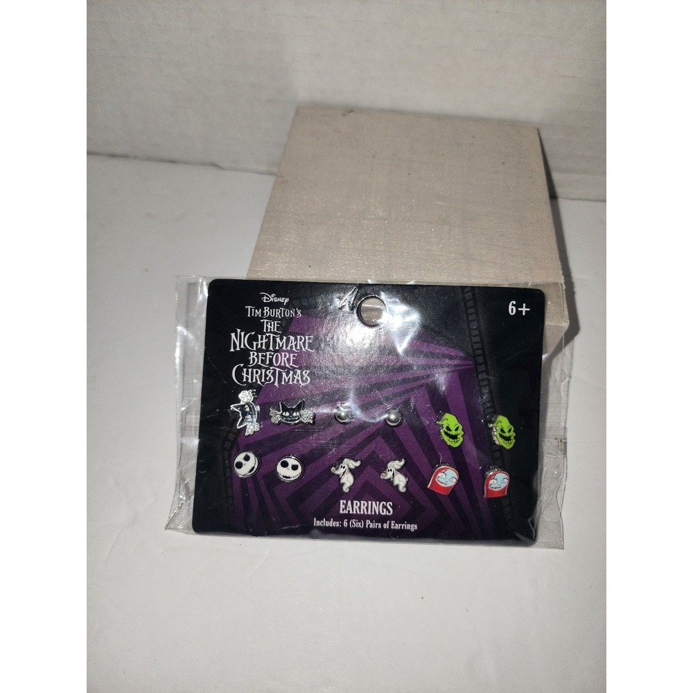Disney The Nightmare Before Christmas 6-pair‎ earring set Jack Sally